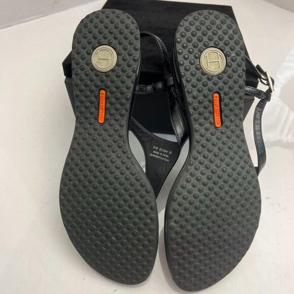 Cole Haan Air Thong Sandals Buckle Strap Black Leather 8B - Picture 9 of 12